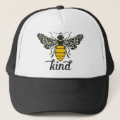 Bee Kind | Wees vriendelijk |  bijen Trucker Pet (Voorkant)