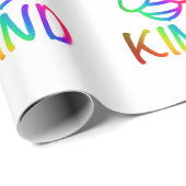 Bee kind, wees vriendelijk, kleurrijk hommel ontwe cadeaupapier (Rol Hoek)