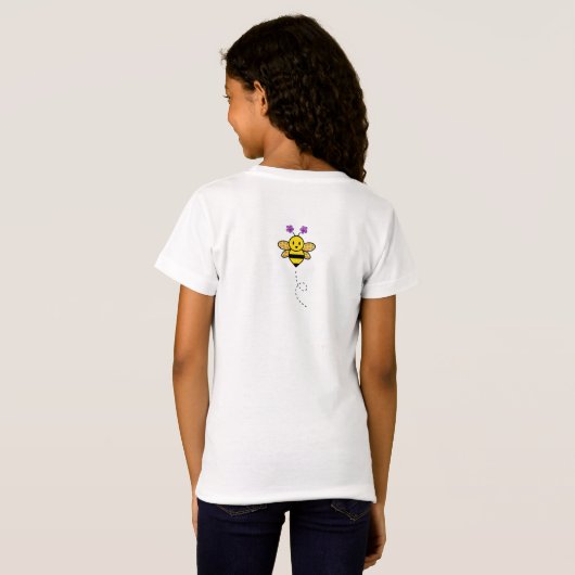 Bee Kind Whimsical Bloemen T-shirt (Achterkant volledig)