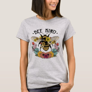 Bee Kind Wilde Bloedsompublicatie T-shirt