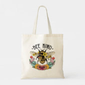 Bee Kind Wilde Bloedsompublicatie Tote Bag (Achterkant)
