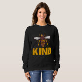 Bee Kind Women Cute Bee Clothes Be Kind Kids Girl Trui (Voorkant volledig)