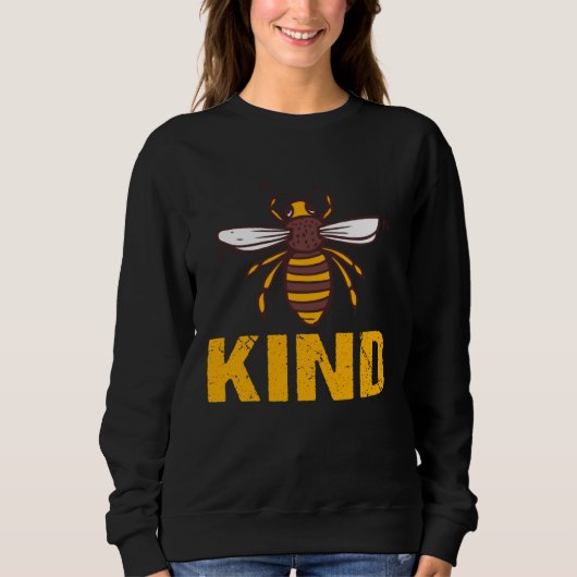 Bee Kind Women Cute Bee Clothes Be Kind Kids Girl Trui (Voorkant)