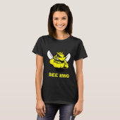 Bee King Save Bees Retro Style Klimaatbloem 1 T-shirt (Voorkant volledig)
