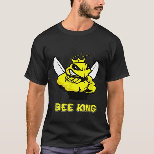Bee King Save Bees Retro Style Klimaatbloem 1 T-shirt (Voorkant)