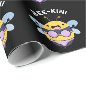 Bee-kini Funny Bee Puns Donker BG Cadeaupapier (Rol Hoek)