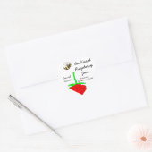 Bee Kissed Raspberry Jam Jar Label (Aanpassen) (Envelop)