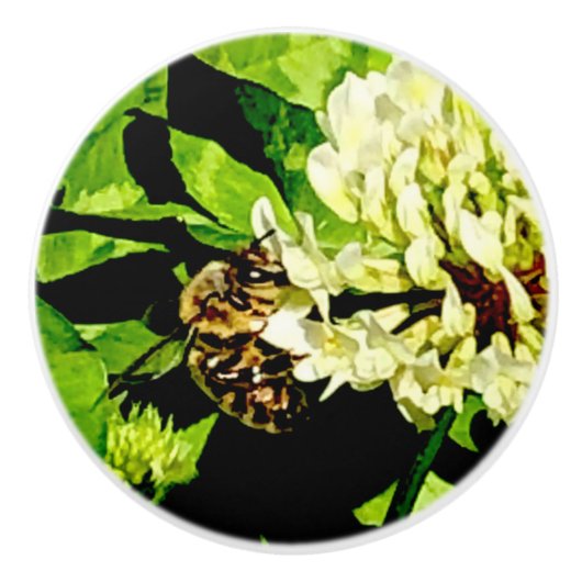 Bee Knob Keramische Knop (Voorkant)