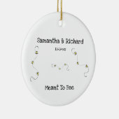 Bee koele  tekst bedoeld om bij te zijn keramisch ornament (Rechts)