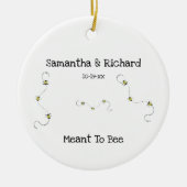 Bee koele  tekst bedoeld om bij te zijn keramisch ornament (Voorkant)