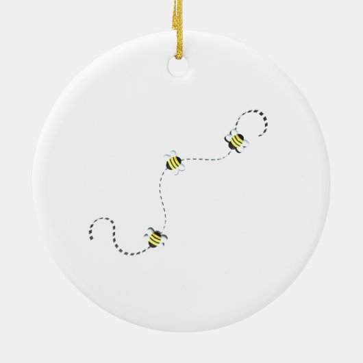 Bee koele  tekst bedoeld om bij te zijn keramisch ornament (Achterkant)