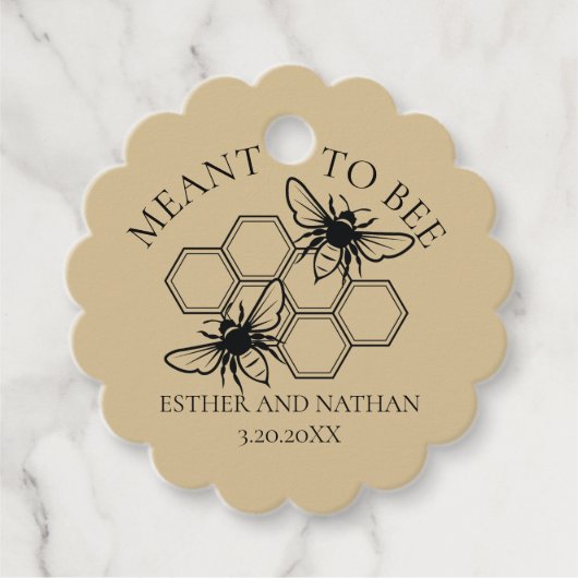 Bee Kraft Wedding Dank je wel Bedankjes Labels (Voorkant)