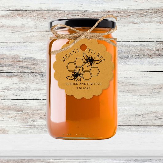 Bee Kraft Wedding Dank je wel Bedankjes Labels