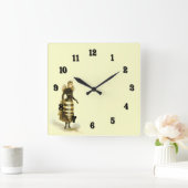  Bee Lady Vierkante Klok (Huis)