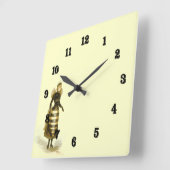  Bee Lady Vierkante Klok (Hoek)