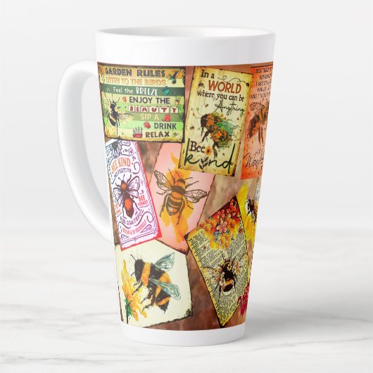 Bee Large Latte Mok (Linkerhoek)