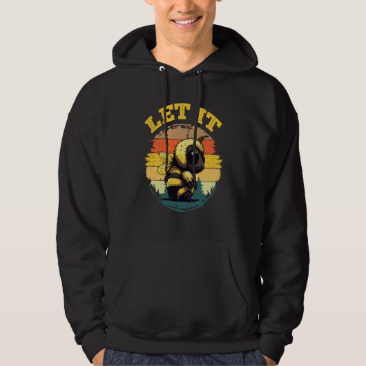 Bee Let it Beekeeper Honeybee Beekeeping 5 Hoodie (Voorkant)