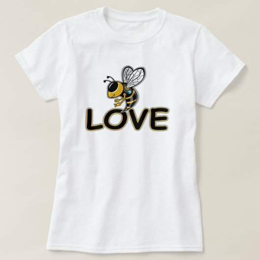 BEE LIEFDE  T-SHIRT (Design voorkant)