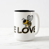 BEE LIEFDE TWEEKLEURIGE KOFFIEMOK (Voorkant rechts)