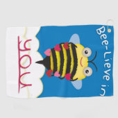 Bee-Lieve in U Golfhanddoek (Horizontaal)