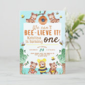 Bee-lieve It Honey Beer Verjaardag Kaart (Staand voorkant)