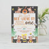 Bee-lieve It Honey Beer Verjaardag Kaart (Staand voorkant)