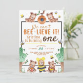 Bee-lieve It Honey Beer Verjaardag Kaart (Staand voorkant)