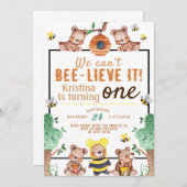 Bee-lieve It Honey Beer Verjaardag Kaart (Voorkant / Achterkant)