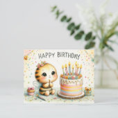 Bee-lightful Verjaardagswensen Briefkaart (Staand voorkant)