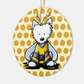 Bee Lighthearted Westie Ornament (Links)