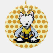 Bee Lighthearted Westie Ornament (Achterkant)