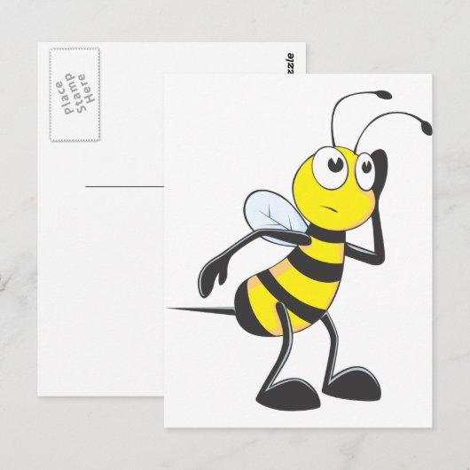 Bee Listening Briefkaart (Voorkant / Achterkant)