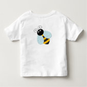 Bee Little Cute Girl Birthday Toddler T-Shirt (Achterkant)