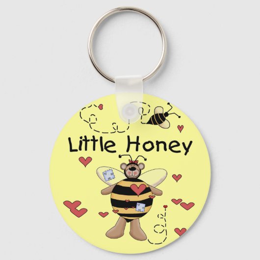 Bee Little Honey t-shirts and Gifts Sleutelhanger (Voorkant)