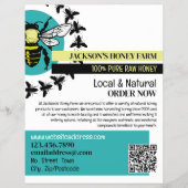 Bee Logo - Beeyard, Honing Boerderij Adverteren Flyer (Voorkant)