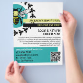 Bee Logo - Beeyard, Honing Boerderij Adverteren Flyer (Hand)