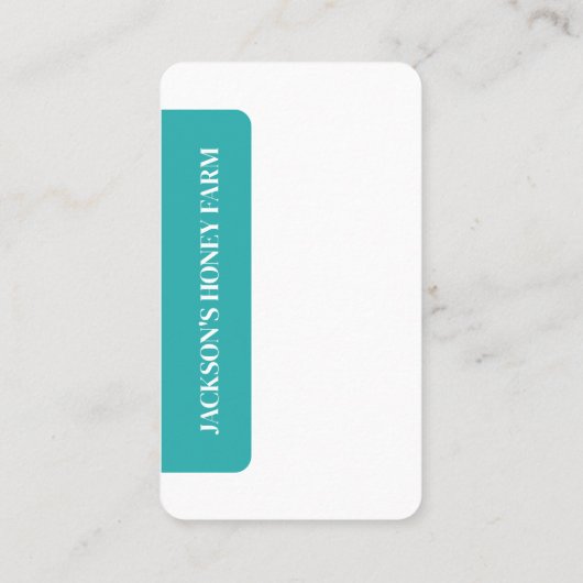 Bee Logo - Beeyard, Honing Boerderij Product Label (Achterkant)