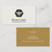 Bee Logo Bijenwas Kandelaar Natuur Visitekaartje (Voorkant / Achterkant)