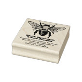 Bee Logo Holder Plant Nursery Garden Business Rubberstempel (Stempel)