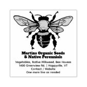 Bee Logo Holder Plant Nursery Garden Business Rubberstempel (Afrduk)