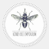 Bee Logo Honey Label (Voorkant)