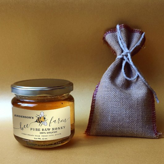 Bee logo script bijen boerderij honingpot etiket