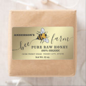 Bee logo script bijen boerderij honingpot etiket (Insitu)