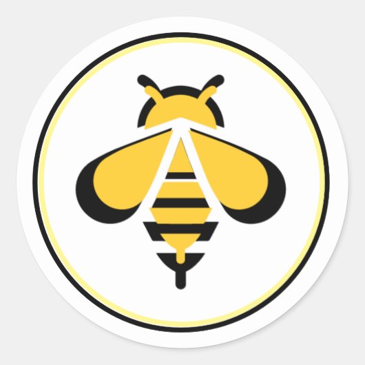 BEE-logo voor verkoop of plezier Ronde Sticker (Voorkant)