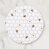 Bee-love en Bee-youtiful Vrijgezellenfeest Bedankjes Labels (Achterkant)