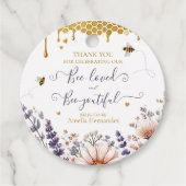Bee-love en Bee-youtiful Vrijgezellenfeest Bedankjes Labels (Voorkant)
