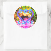 BEE LOVE+ large round sticker (Tas)