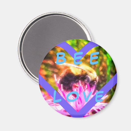 BEE LOVE MED MAGNEET (Voorkant / Achterkant)