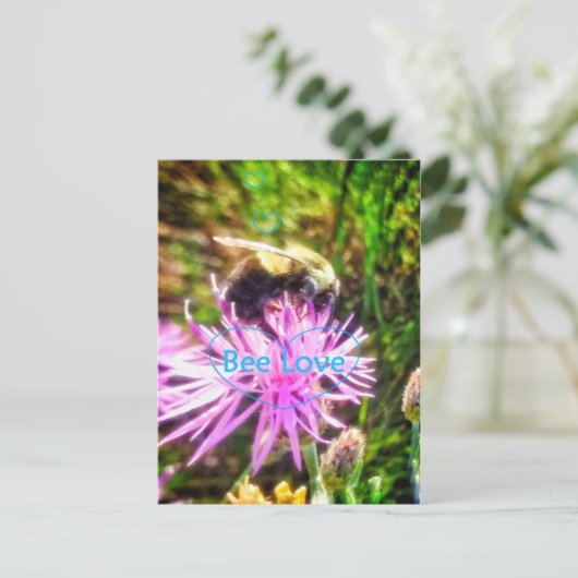 BEE LOVE ORIGINEEL BRIEFKAART (Staand voorkant)