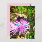 BEE LOVE ORIGINEEL BRIEFKAART (Voorkant / Achterkant)